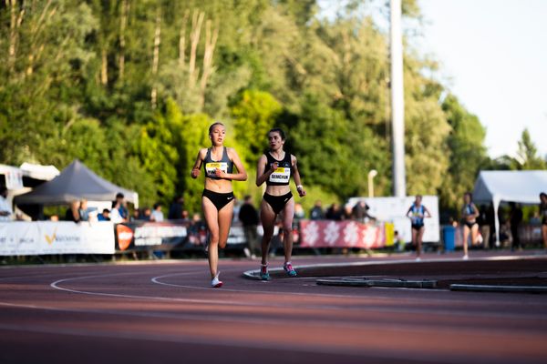 Carolin Hinrichs (VfL Loeningen) ueber 3000m Hindernis  am 28.05.2022 waehrend der World Athletics Continental Tour IFAM Oordegem in Oordegem